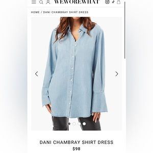 WeWoreWhat Dani Denim Shirtdress
